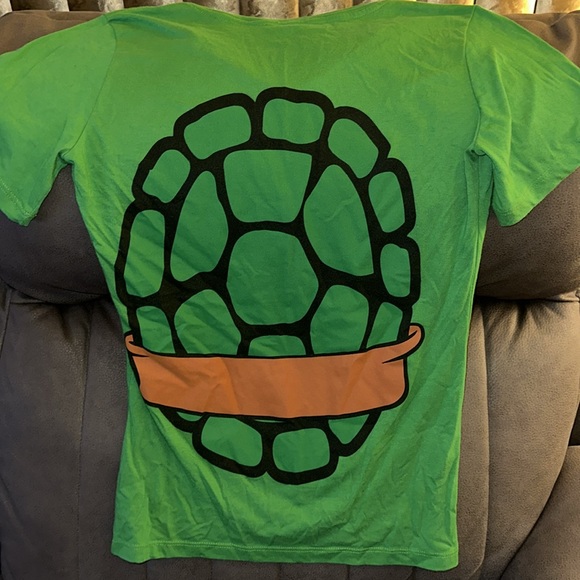 Ladies Ninja Turtles v-neck t-shirt - Picture 3 of 4
